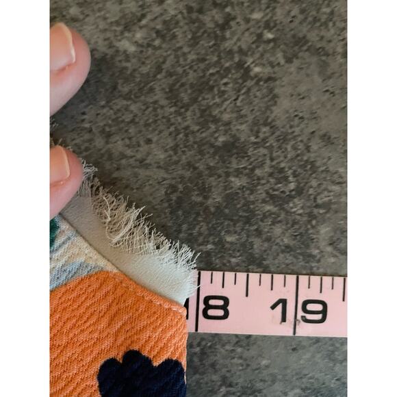 Anthropologie Boho Top Womens M Mod Retro Artsy Tunic Blouse Postage Stamp - Picture 8 of 10